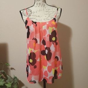 NY & Co Sheer Floral Overlay Top